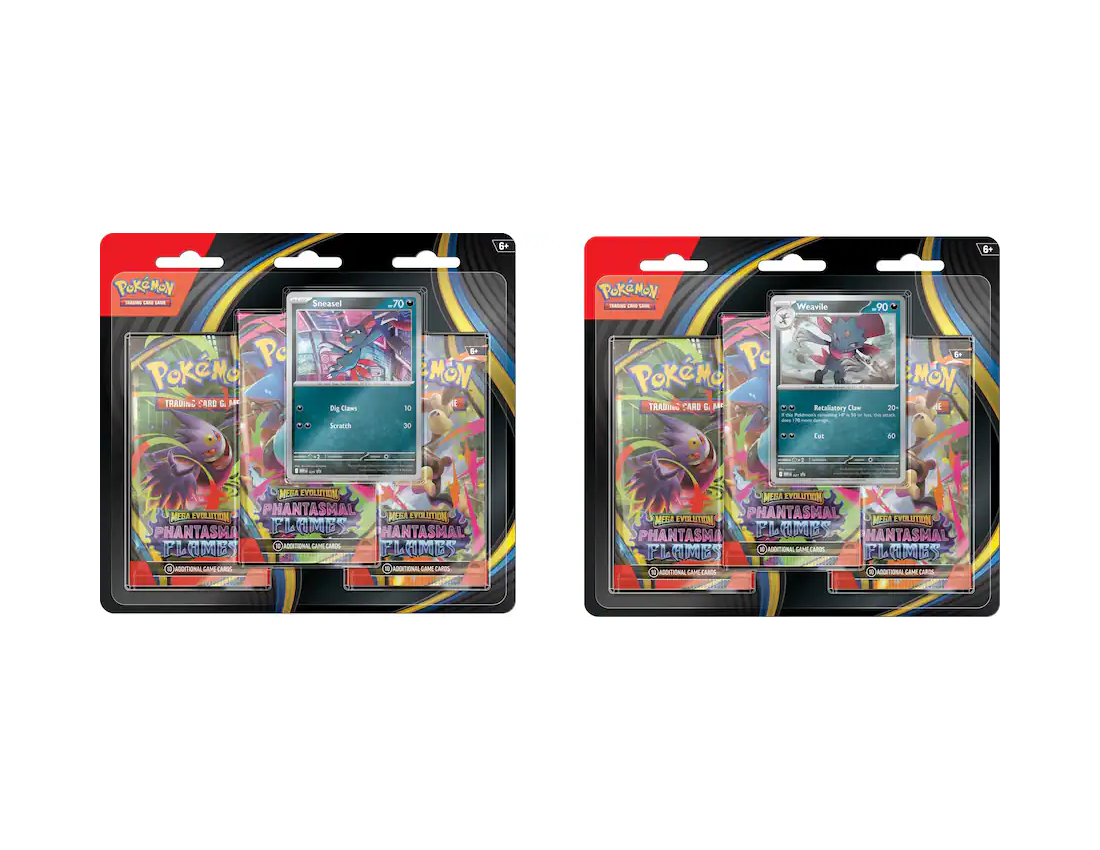 Pokémon Mega Evolution: Phantasmal Flames 3-Pack Booster (Presale 11/14)