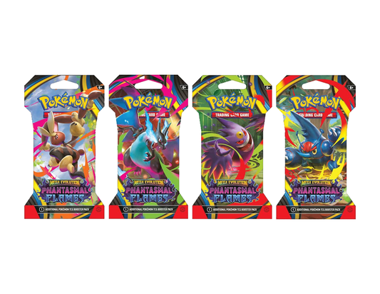 Pokémon Mega Evolution: Phantasmal Flames Sleeved Booster Pack (Presale 11/14)